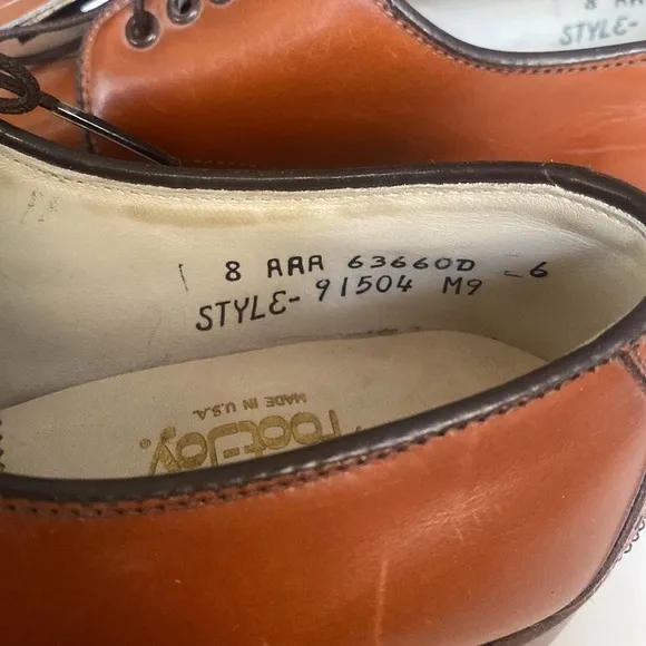 Vintage  FootJoy 21st Century Tassel Golf Spikes Brown Shoes size 8