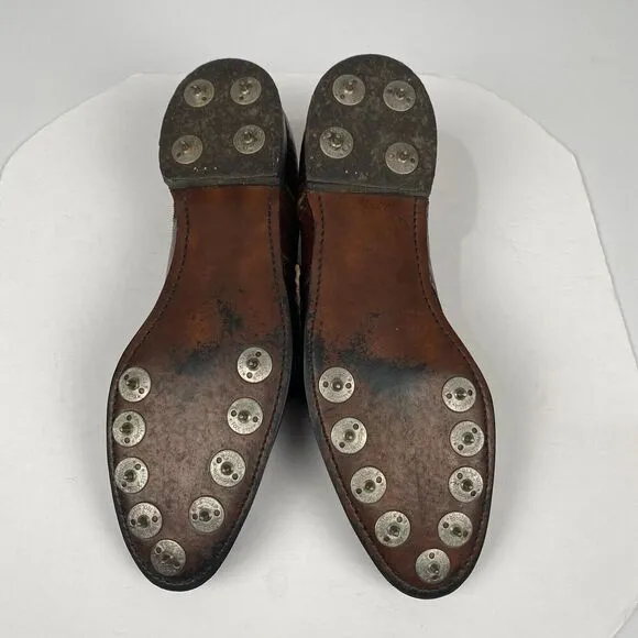 Vintage FootJoy Classic Golf Shoes Brown Leather Size 15 AAA 23354D