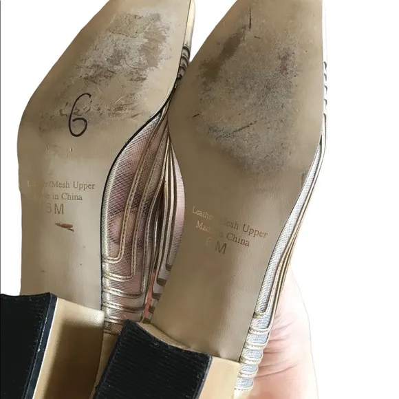 Vintage golden J. Renee shoes, size 6m