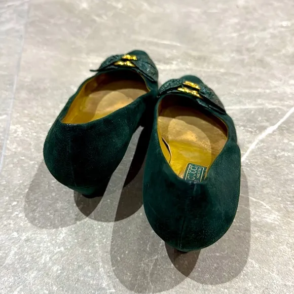 Vintage Gucci Kitten Heel Shoes Size 36.5