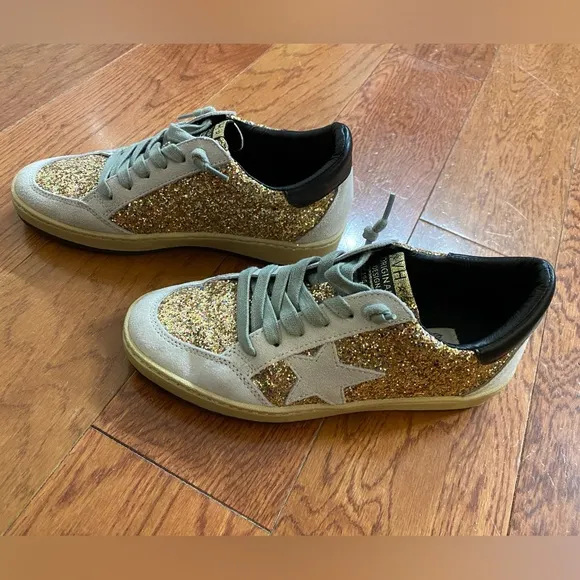 Vintage Havana Kristen Gold Multi Glitter Sneaker