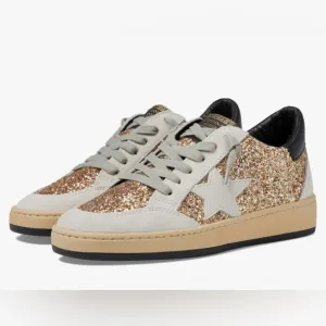 Vintage Havana Kristen Gold Multi Glitter Sneaker