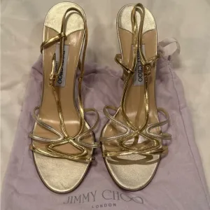 VINTAGE Jimmy Choo Strappy Sandal Gold and Silver