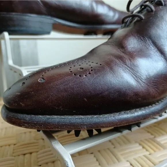 Vintage Justin Golf Shoes Dark Brown MenS