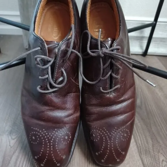 Vintage Justin Golf Shoes Dark Brown MenS