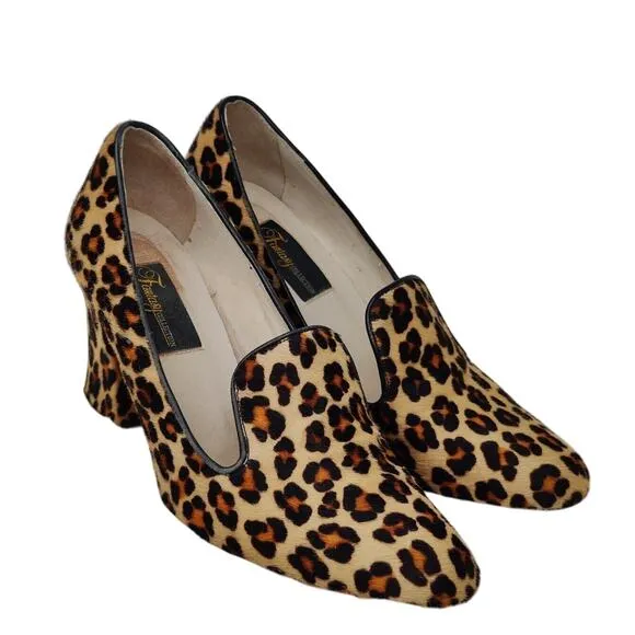 Vintage Leopard Print pumps Sz 10 *Read*