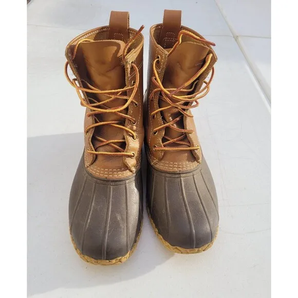 Vintage LL Bean Maine Hunting Shoes  Duck Boots Men 10