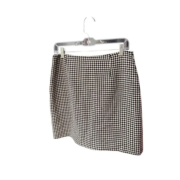 Vintage made in Italy houndstooth wool skirt sz Xl
