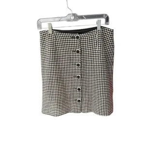 Vintage made in Italy houndstooth wool skirt sz Xl