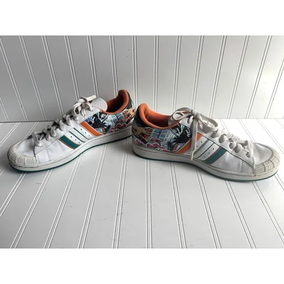 vintage mens Adidas Lo City Miami Half Shells shoes sneakers 043557 10.5 M
