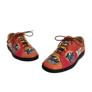 Vintage Nascar Tide Racing Team Leather Shoes #10 Icon Wearable Art, Size 6.5