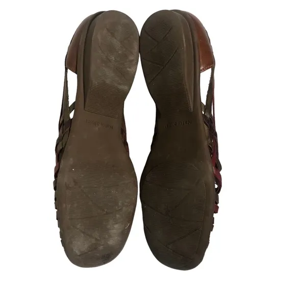 Vintage Naturalizer Aztec Santa Fe Woven leather shoes. Sz 8M