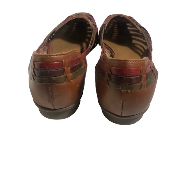 Vintage Naturalizer Aztec Santa Fe Woven leather shoes. Sz 8M