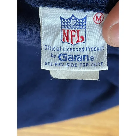 Vintage NFL By Garan Sweatshirt Men's M Blue Knit los Angeles Rams Football Team