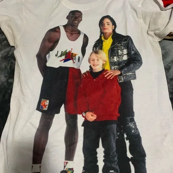 vintage Nike 90s Jordan Its gotta be the shoes Michael Jackson Macaulay Culkin