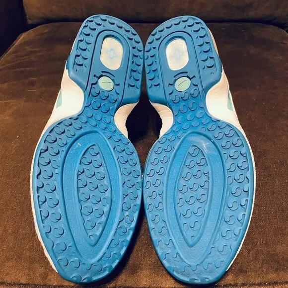 Vintage Nike Air Max Sphere Woven Women's White Blue 302260 Running Shoes