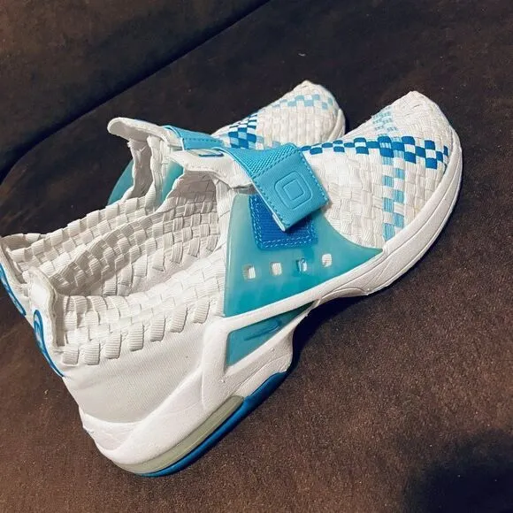 Vintage Nike Air Max Sphere Woven Women's White Blue 302260 Running Shoes