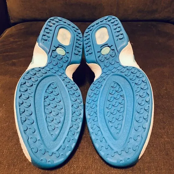 Vintage Nike Air Max Sphere Woven Women's White Blue 302260 Running Shoes