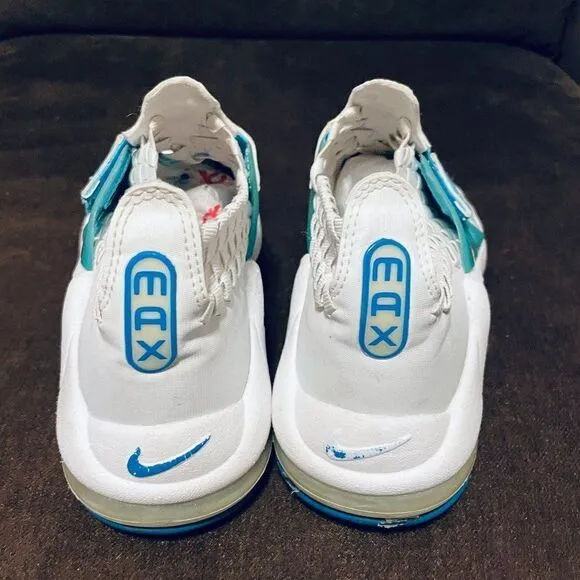 Vintage Nike Air Max Sphere Woven Women's White Blue 302260 Running Shoes