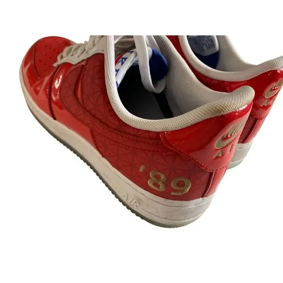 Vintage Nike Air Mens Size 9.5 Lace Tie Up Sneaker Shoes Red y2k c19882-600 1989