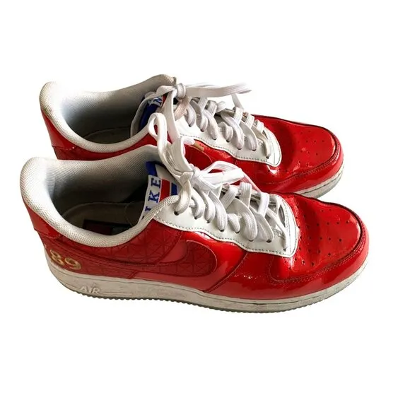 Vintage Nike Air Mens Size 9.5 Lace Tie Up Sneaker Shoes Red y2k c19882-600 1989