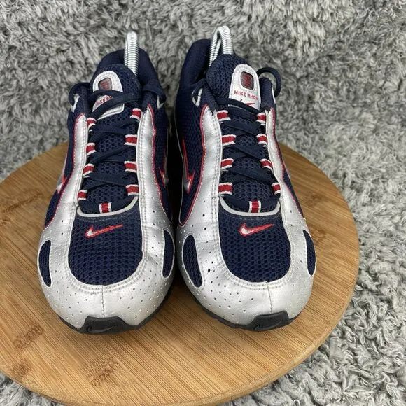Vintage Nike Shox Shoes Sneakers Size 6.5 Y Blue Red Silver