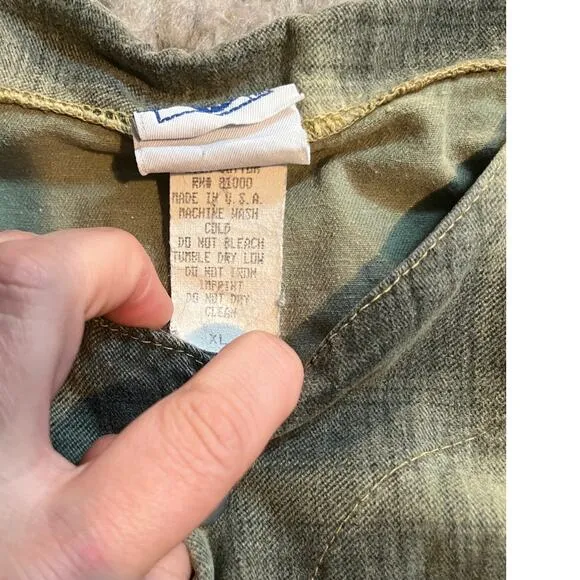 vintage plaid Y2k vest green size xl