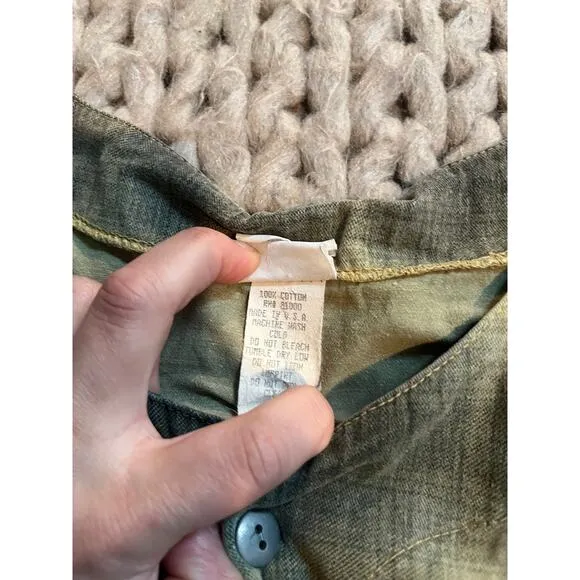 vintage plaid Y2k vest green size xl