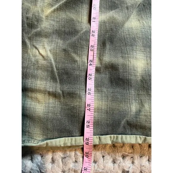 vintage plaid Y2k vest green size xl