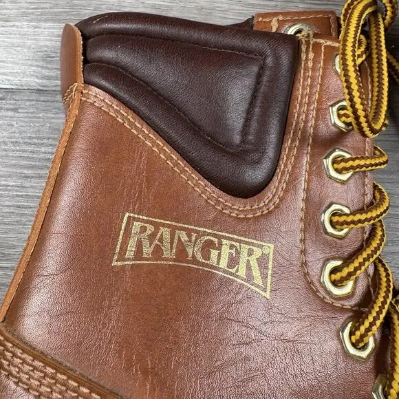 Vintage Ranger A250 Mens Size 7 Brown Felt Soles Fishing Boots *See Description*