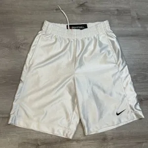 Vintage‎ Rare Nike Basketball Dazzle Shorts Silky  Smooth White Small