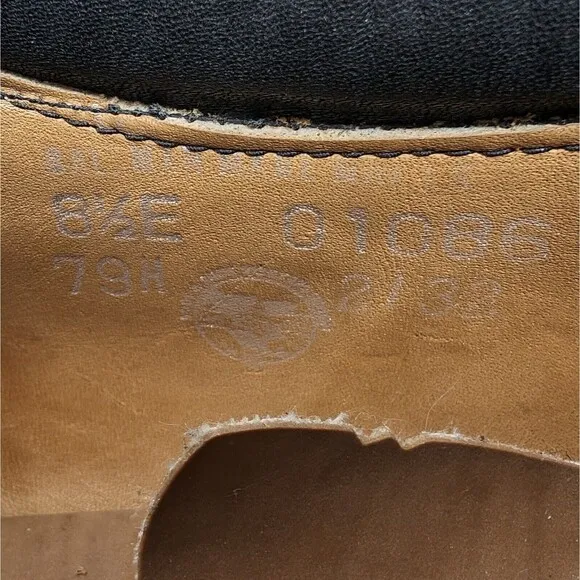 Vintage Red Wing Shoes Brown Leather Oxford Men's Sz 8.5 Vibram Sole Made In USA