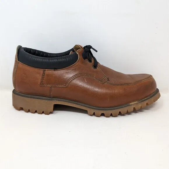 Vintage Red Wing Shoes Brown Leather Oxford Men's Sz 8.5 Vibram Sole Made In USA