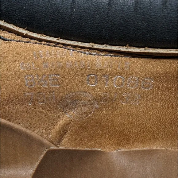 Vintage Red Wing Shoes Brown Leather Oxford Men's Sz 8.5 Vibram Sole Made In USA
