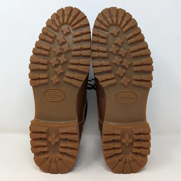Vintage Red Wing Shoes Brown Leather Oxford Men's Sz 8.5 Vibram Sole Made In USA