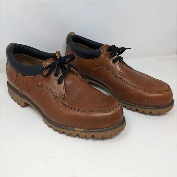 Vintage Red Wing Shoes Brown Leather Oxford Men's Sz 8.5 Vibram Sole Made In USA