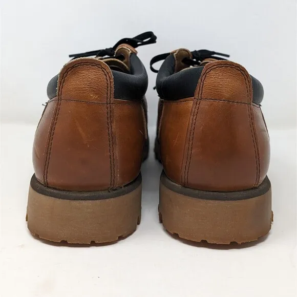 Vintage Red Wing Shoes Brown Leather Oxford Men's Sz 8.5 Vibram Sole Made In USA