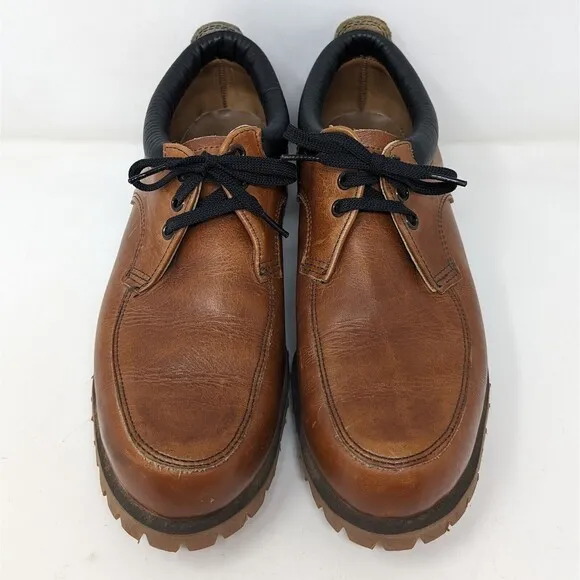 Vintage Red Wing Shoes Brown Leather Oxford Men's Sz 8.5 Vibram Sole Made In USA