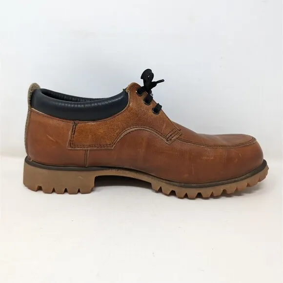 Vintage Red Wing Shoes Brown Leather Oxford Men's Sz 8.5 Vibram Sole Made In USA