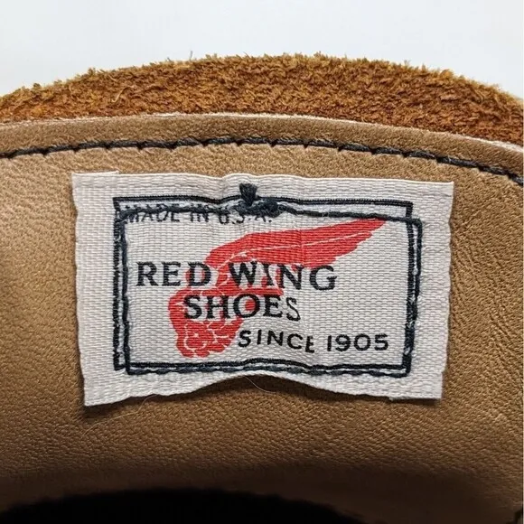 Vintage Red Wing Shoes Brown Leather Oxford Men's Sz 8.5 Vibram Sole Made In USA