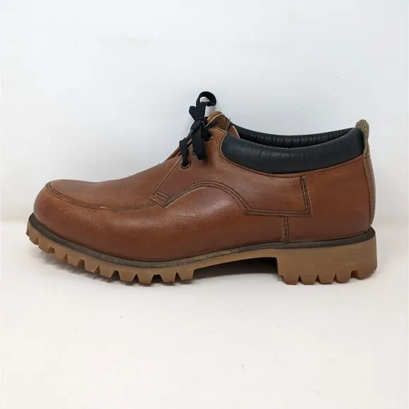 Vintage Red Wing Shoes Brown Leather Oxford Men's Sz 8.5 Vibram Sole Made In USA