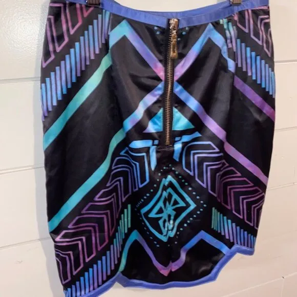 Vintage Sabo Skirt Futuristic Hemline Mini Skirt SMALL Party Holiday Costume Fun