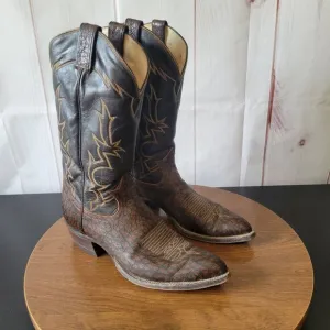 Vintage Tony Lama 6283 Brown Caribou Western Cowboy Boots. Men’s 10 R, El Paso,