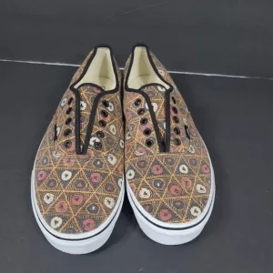 Vintage Vans Doren Skateboarding Shoes Tribal Print‎ 2014 Men's sz 11.5 No Laces
