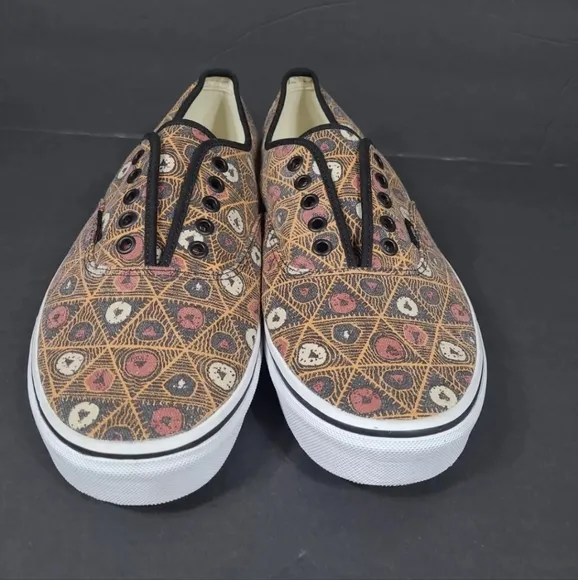 Vintage Vans Doren Skateboarding Shoes Tribal Print‎ 2014 Men's sz 11.5 No Laces
