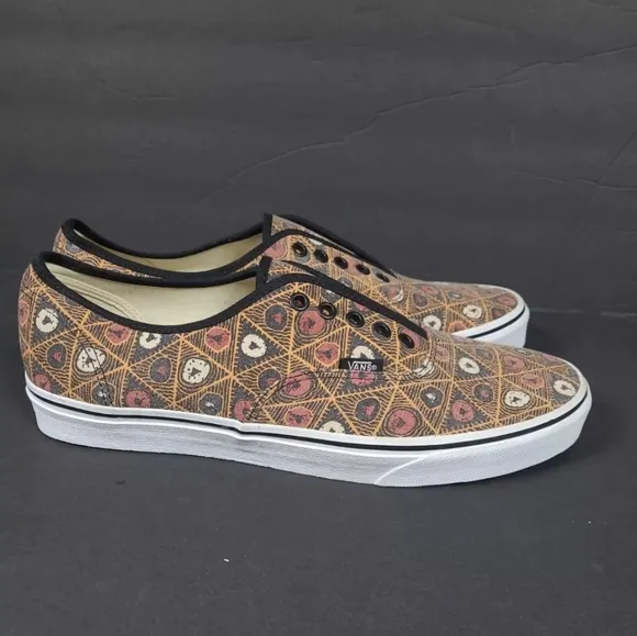 Vintage Vans Doren Skateboarding Shoes Tribal Print‎ 2014 Men's sz 11.5 No Laces