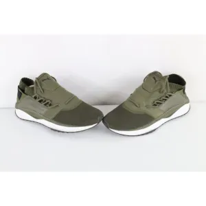 Vintage Y2K Puma Mens Size 11 D Spell Out Ignite Knit Sneakers Shoes Olive Green