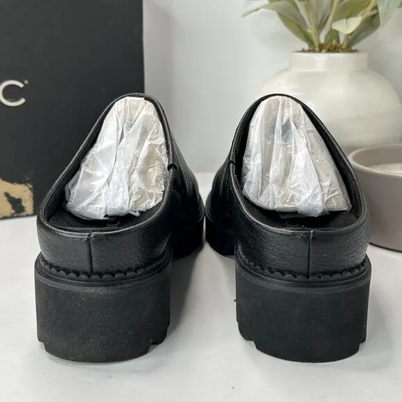 Vionic Fairfax Vegan Leather Mule Slip On Black J0793L1001 Women's 6.5M Tried On