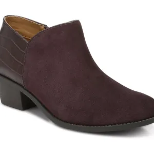 Vionic Marissa Women's Water Repellent Chocolate Brown Suede Ankle Boots Sz 11