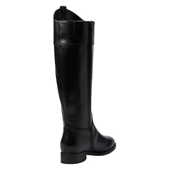 Vionic Womens Phillipa Knee High Boots US 7M Black Leather Water Repellent NIB